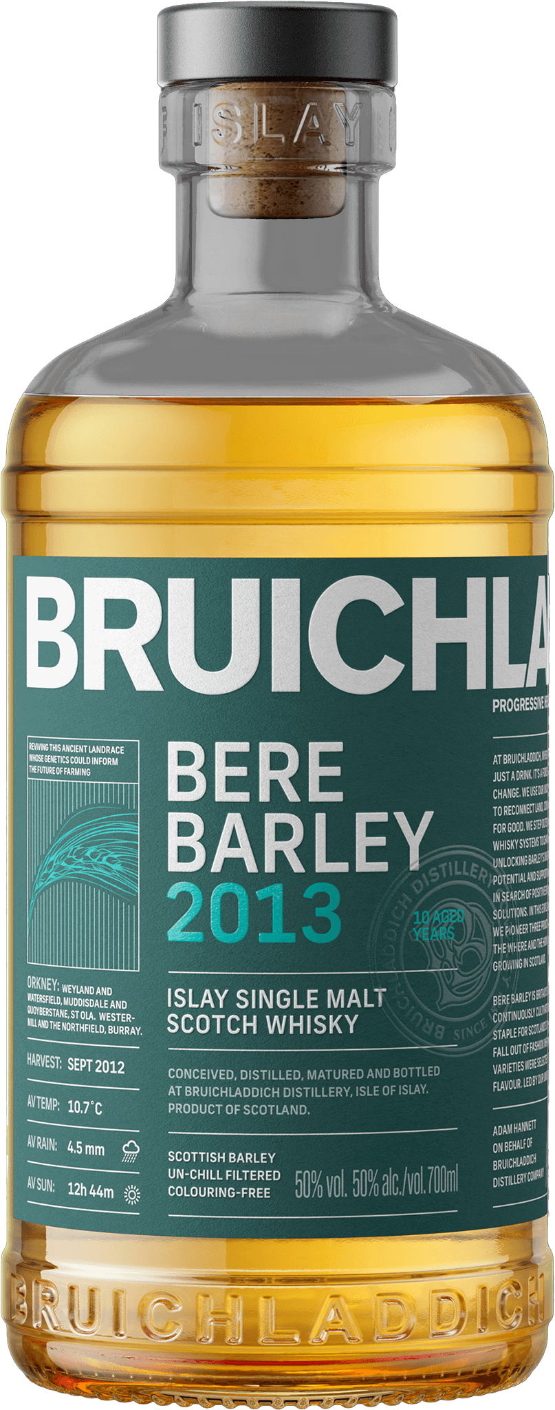 Bruichladdich Bere Barley 2013 Unpeated Islay Single Malt Scotch Whisky