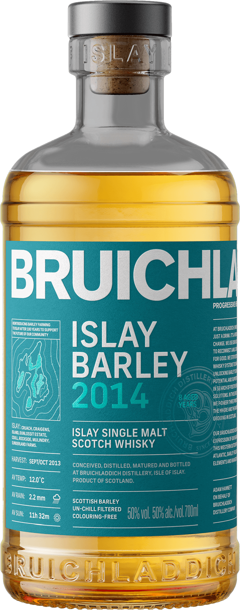 Bruichladdich Islay Barley 2014 Unpeated Islay Single Malt Scotch